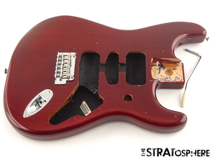 Fender Player II Series Strat BODY +HARDWARE Chambered Mahogany TCB Cherry Burst