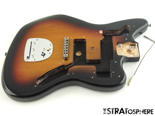 Vintage RI Fender Kurt Cobain NOS Jaguar HH Guitar BODY + HARDWARE Sunburst