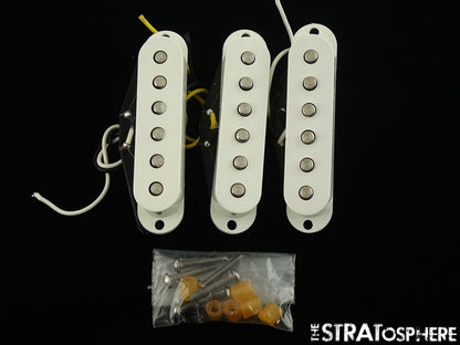 USED Fender MIM Stratocaster Strat SSS PICKUP SET, Pickups White