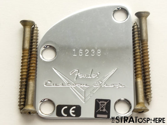 USA Fender Custom Shop Contour NECK PLATE, SR25 Tele, Pro 2025 Relic.