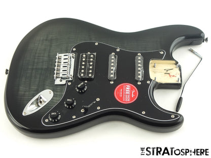 LOADED Fender Squier Affinity Strat FMT HSS BODY, Stratocaster Black Burst