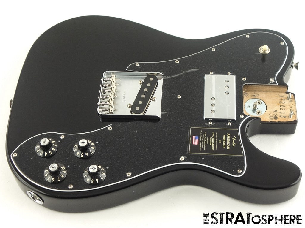Fender AV II American Vintage Tele 1977 Custom LOADED BODY, 77 Black