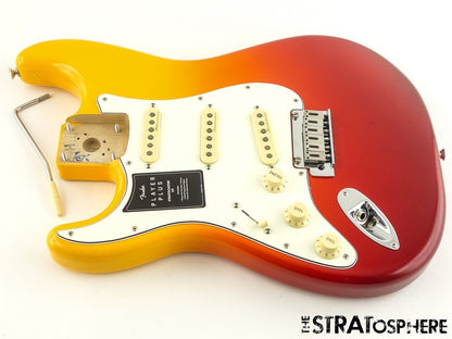 LEFTY Fender Player Plus Series, Stratocaster Strat LOADED BODY Tequila Sunrise