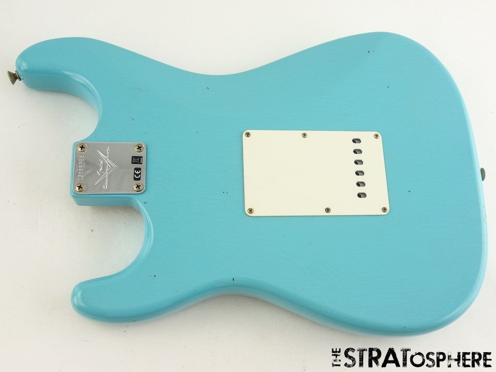 Fender USA Custom Shop 59 Relic Stratocaster BODY + HARDWARE Strat Daphne Blue.