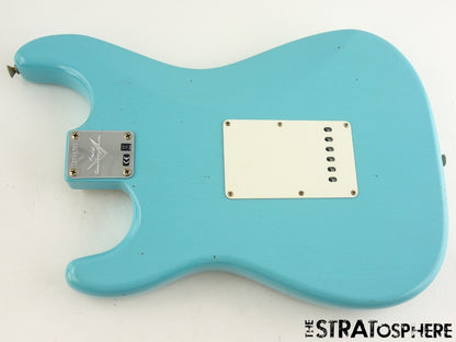 Fender USA Custom Shop 59 Relic Stratocaster BODY + HARDWARE Strat Daphne Blue.