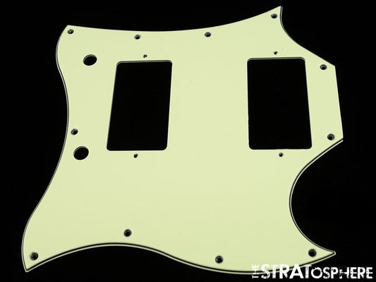 * NEW Mint Green PICKGUARD for USA Gibson SG Standard Guitar 3 Ply 11 Hole
