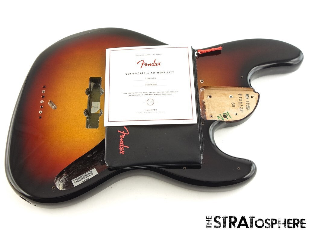 Fender American Ultra II Jazz Bass BODY USA Guitar Parts Ultraburst.