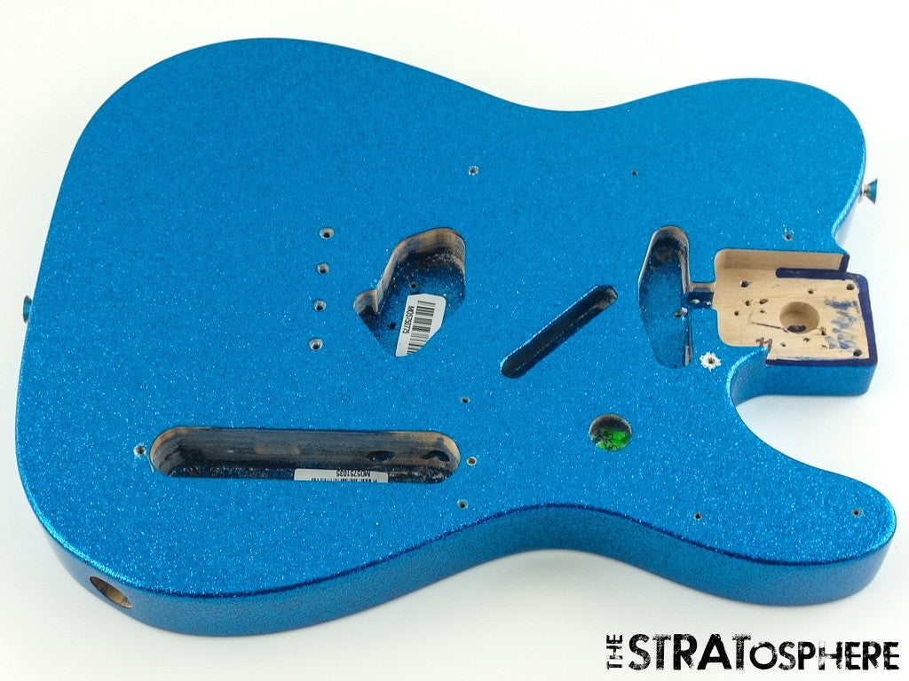 Fender J Mascis Tele BODY Telecaster Guitar Sparkle Bottle Rocket Blue Flake