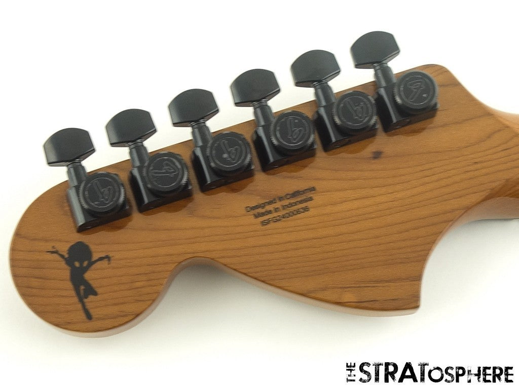 Fender Tom Delonge Starcaster NECK & LOCKING TUNERS ''C'' Roasted Slab Rosewood