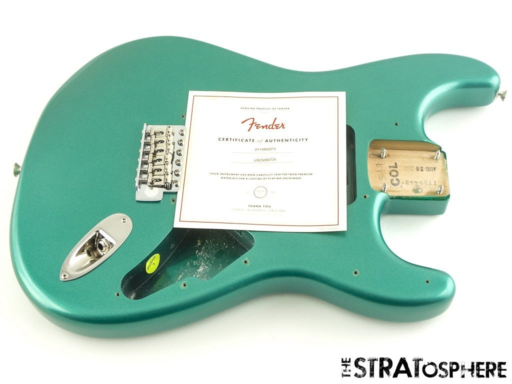 Fender American Professional Classic Strat BODY w/ HARDWARE Faded Sherwood Green