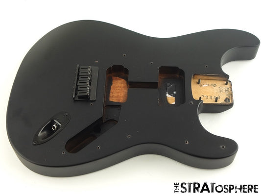 USA Fender JIM ROOT Stratocaster Mahogany HH Strat BODY + HARDWARE, Flat Black