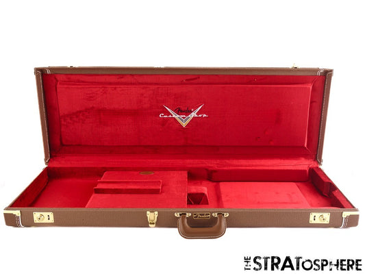 Fender Custom Shop Stratocaster Tele G&G Brown HARDSHELL CASE, 59 Strat Jrn.
