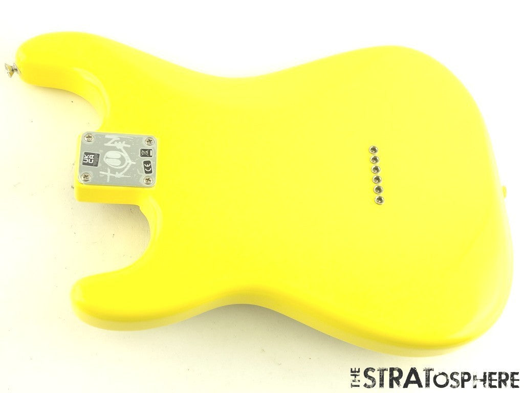 Fender Tom Delonge Stratocaster Strat LOADED BODY, Duncan Graffiti Yellow.