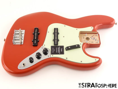 Fender Vintera II 60s RI J Jazz BASS LOADED BODY, Bass Alder Fiesta Red