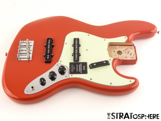 Fender Vintera II 60s RI J Jazz BASS LOADED BODY, Bass Alder Fiesta Red