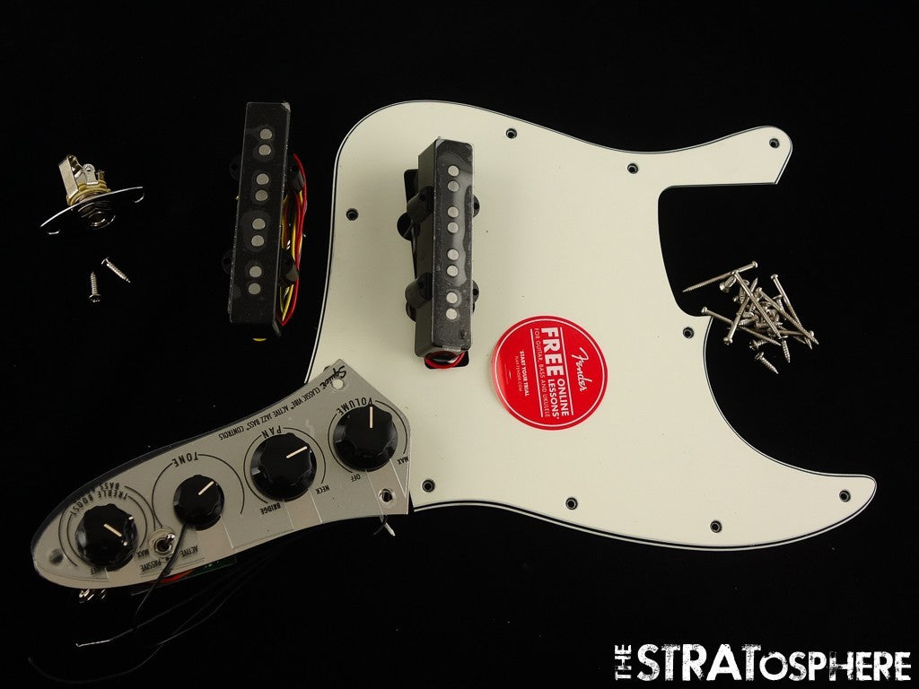 Fender Squier Classic Vibe Active 70s Jazz Bass LOADED PICKGUARD Parchment
