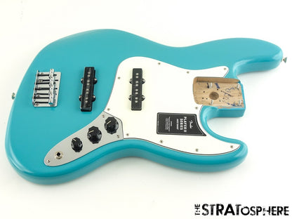 Fender Player II Jazz Bass LOADED BODY, Bass Guitar Alnico 5 Aquatone Blue