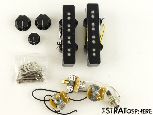 Fender Player II Jazz Bass, PICKUPS POTS KNOBS SET, Bass Alnico 5 Pickups.