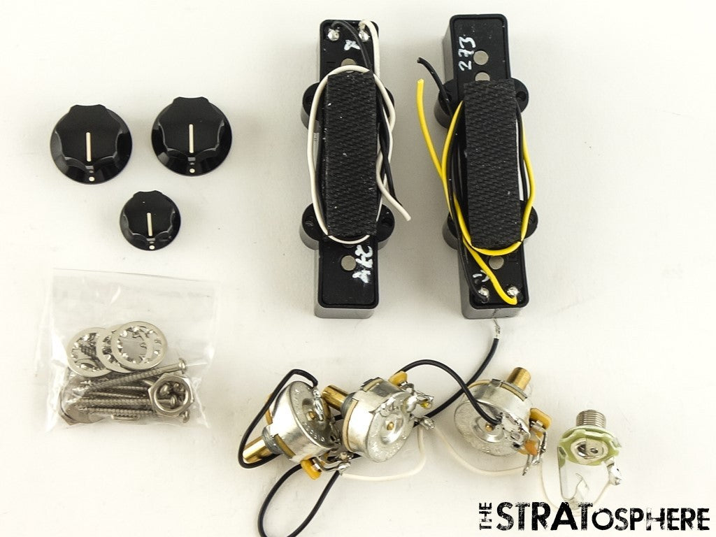 Fender Player II Jazz Bass, PICKUPS POTS KNOBS SET, Bass Alnico 5 Pickups.