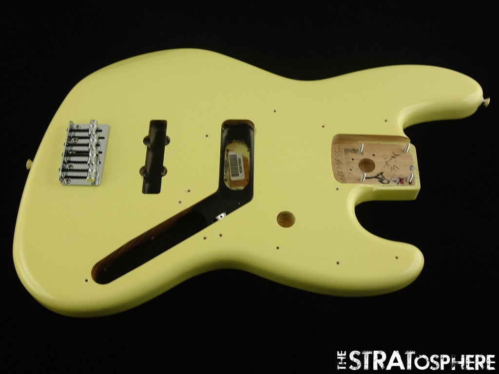 Fender Player II Jazz J Bass BODY + HARDWARE, Modern Guitar Parts Hialeah Yellow
