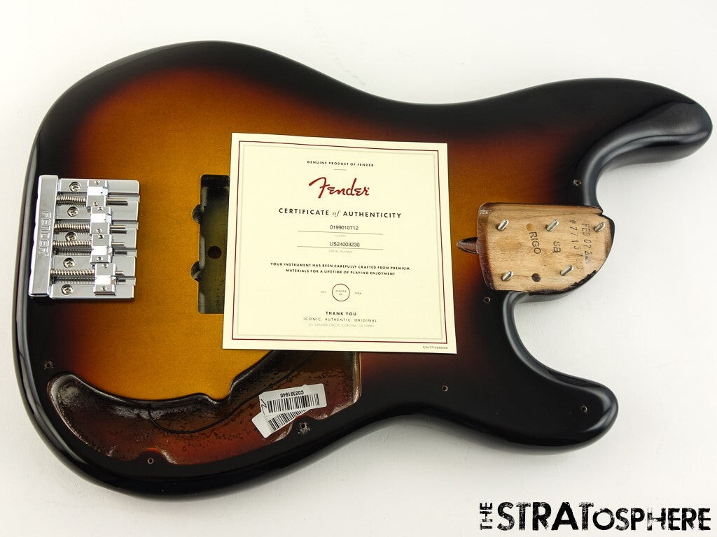 Fender American Ultra P Bass BODY + HARDWARE Precision USA Ultraburst