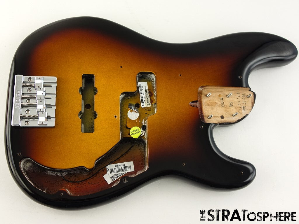Fender American Ultra P Bass BODY + HARDWARE Precision USA Ultraburst