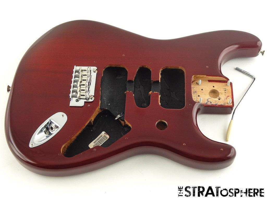 Fender Player II Series Strat BODY +HARDWARE Chambered Mahogany TCB Cherry Burst