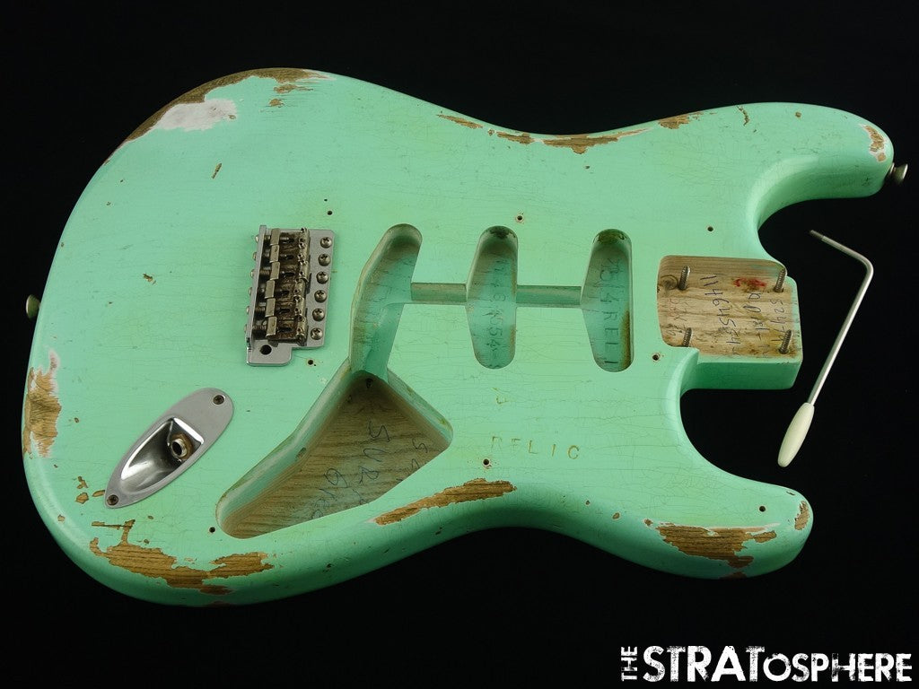 USED Fender Custom Shop 60th Anniv 1954 Strat Heavy Relic BODY & HARDWARE SFG