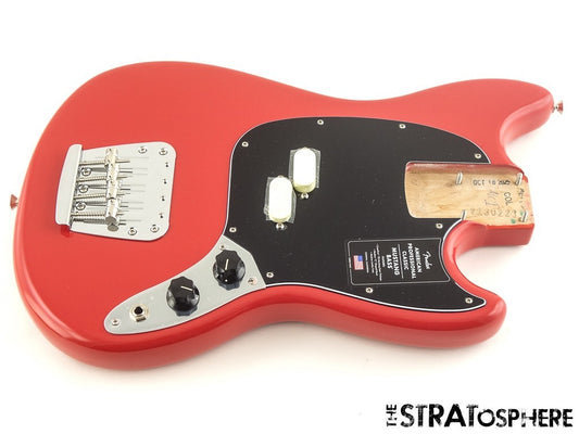 Fender American Professional Classic Mustang Bass LOADED BODY Faded Dakota Red