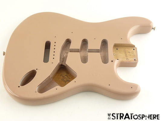 USA Fender Custom Shop 62 Stratocaster NOS BODY, Strat Aged Dirty Shell Pink