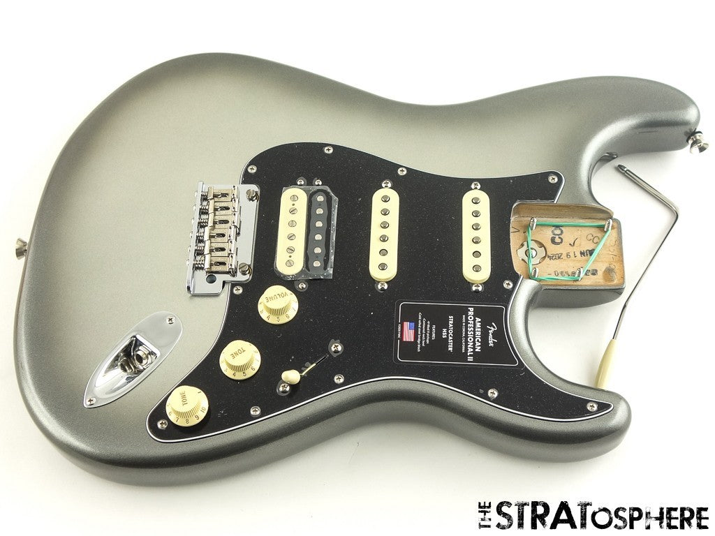 Fender American Professional II HSS Strat LOADED BODY Mercury $50 OFF