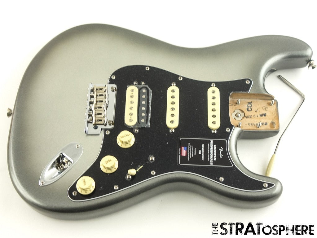 Fender American Professional II HSS Strat LOADED BODY Mercury $50 OFF