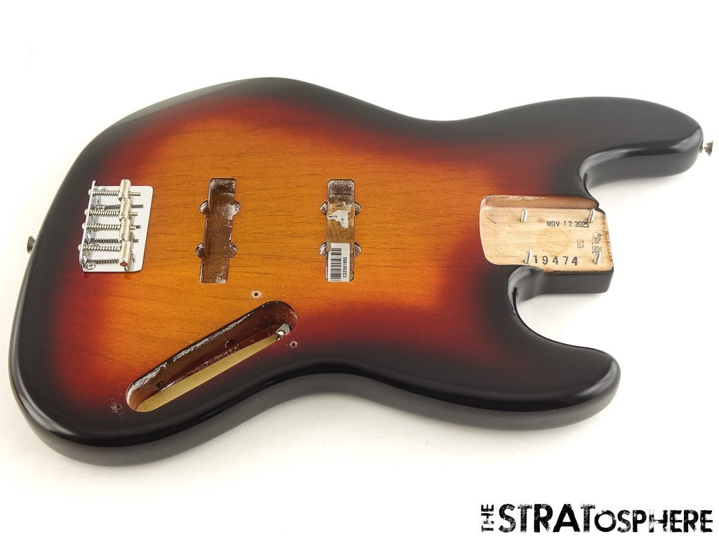 Fender American Jaco Pastorius Jazz BASS BODY w/ HARDWARE 3TS Sunburst!
