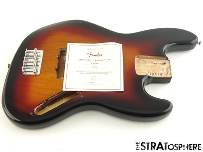 Fender American Jaco Pastorius Jazz BASS BODY w/ HARDWARE 3TS Sunburst!