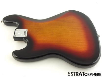 Fender American Jaco Pastorius Jazz BASS BODY w/ HARDWARE 3TS Sunburst!