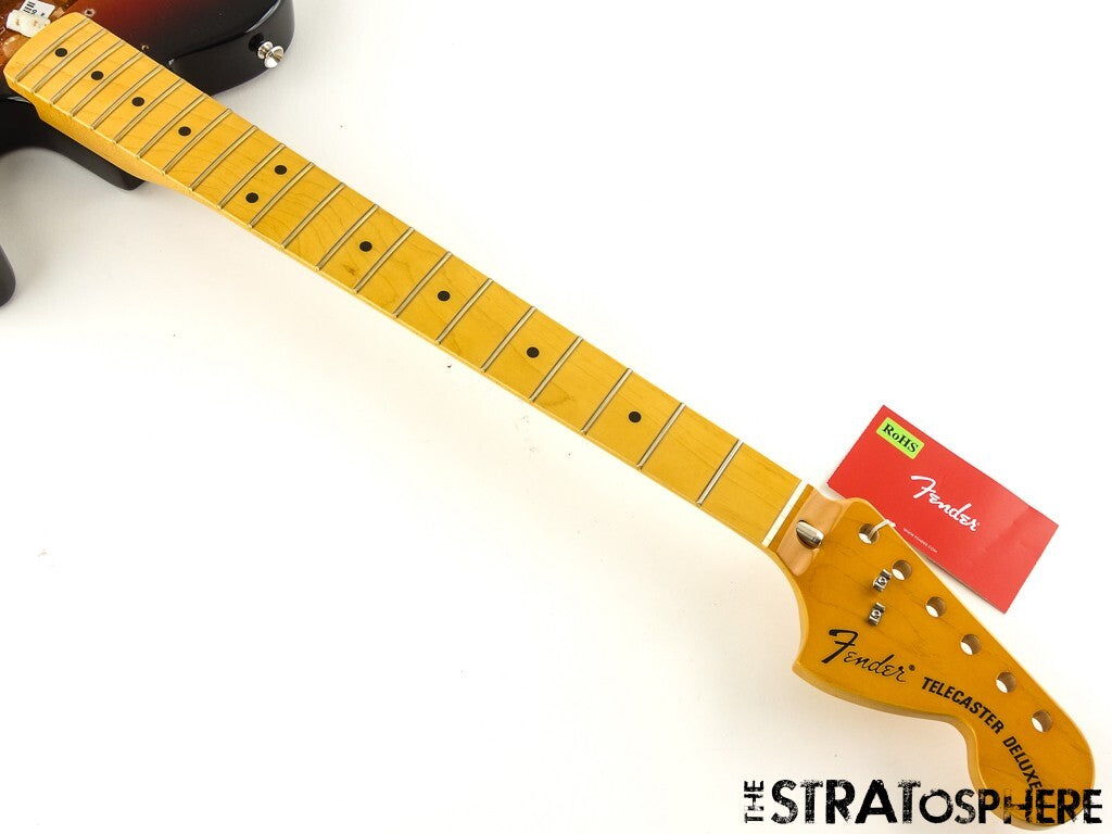 Fender AV II 1975 Tele Deluxe BODY + NECK, Telecaster Alder Maple 3TS