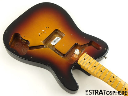 Fender AV II 1975 Tele Deluxe BODY + NECK, Telecaster Alder Maple 3TS
