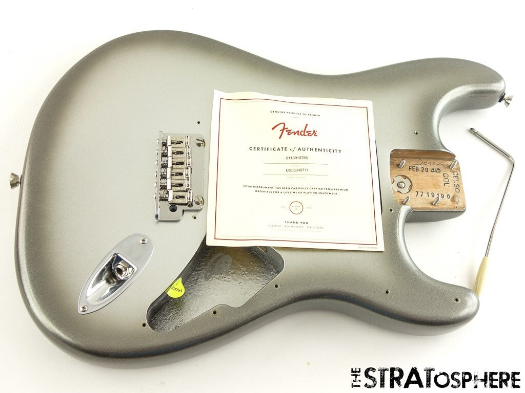 Fender American Professional II Strat BODY w/ HARDWARE - Alder Mercury