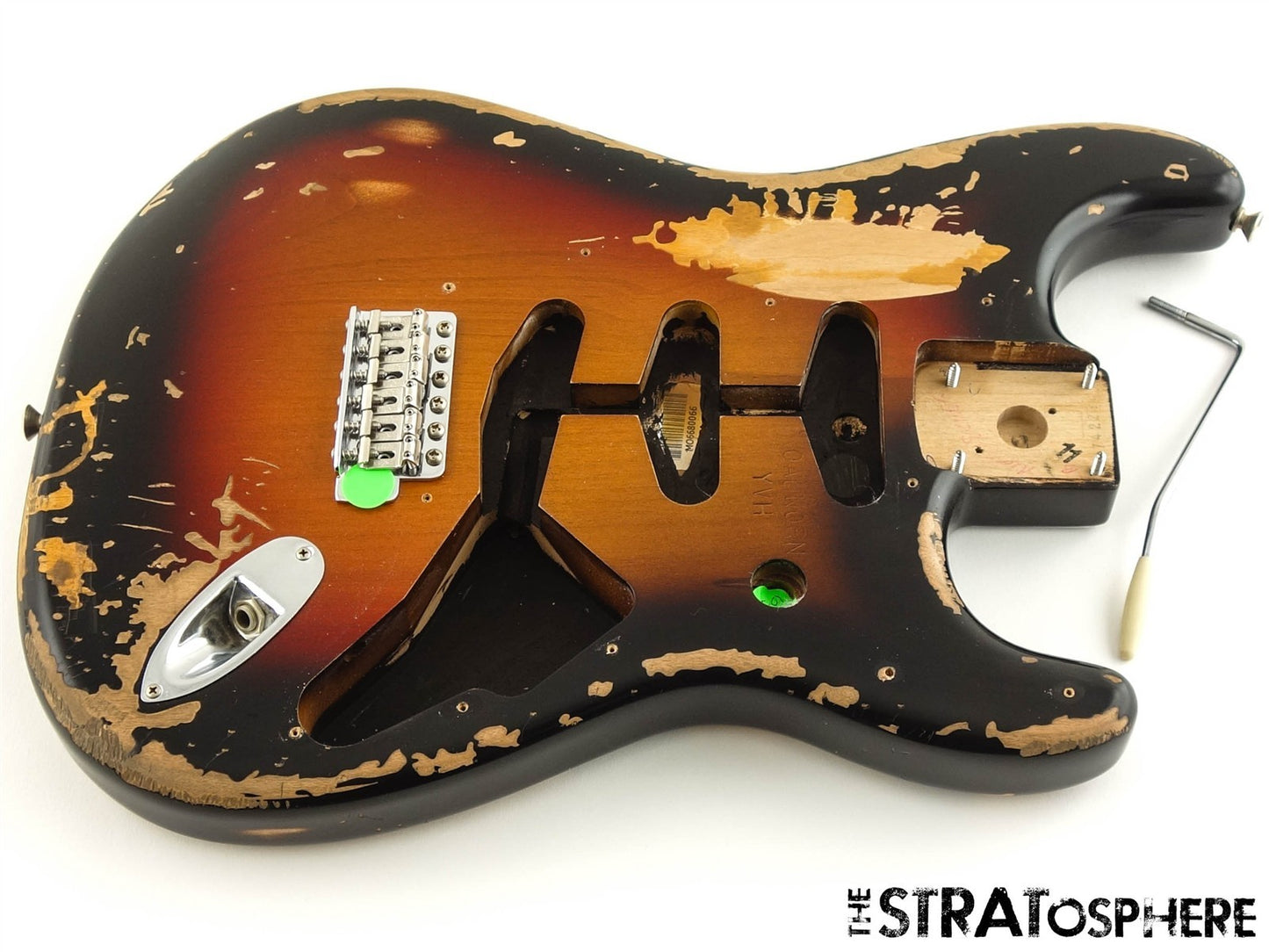 Fender Mike McCready Road Worn Stratocaster Strat BODY w/ HARDWARE, 3TS Sunburst