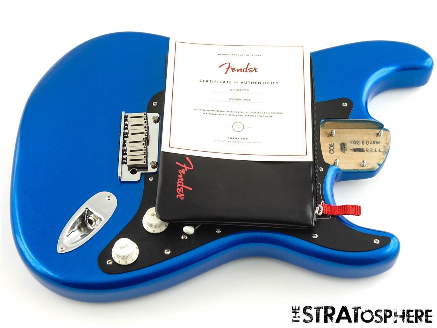 Fender American Ultra II Stratocaster Strat, LOADED BODY, Alder Noble Blue