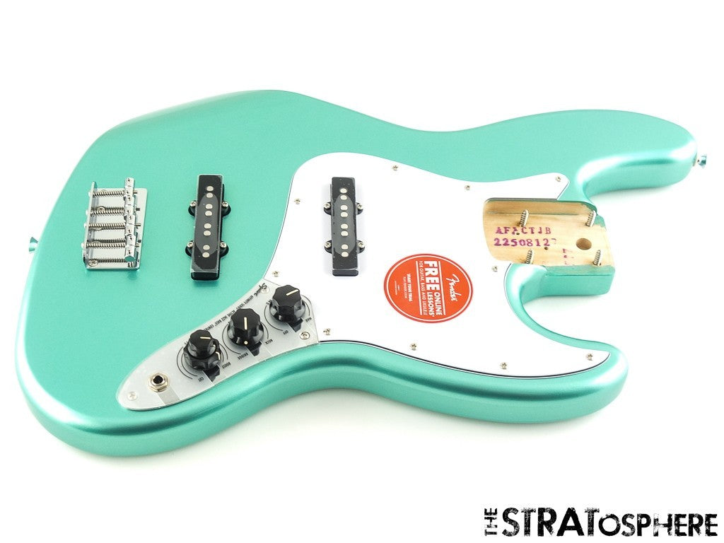 Fender Squier Affinity Active J Jazz BASS LOADED BODY Preamp, Mystic Surf Green