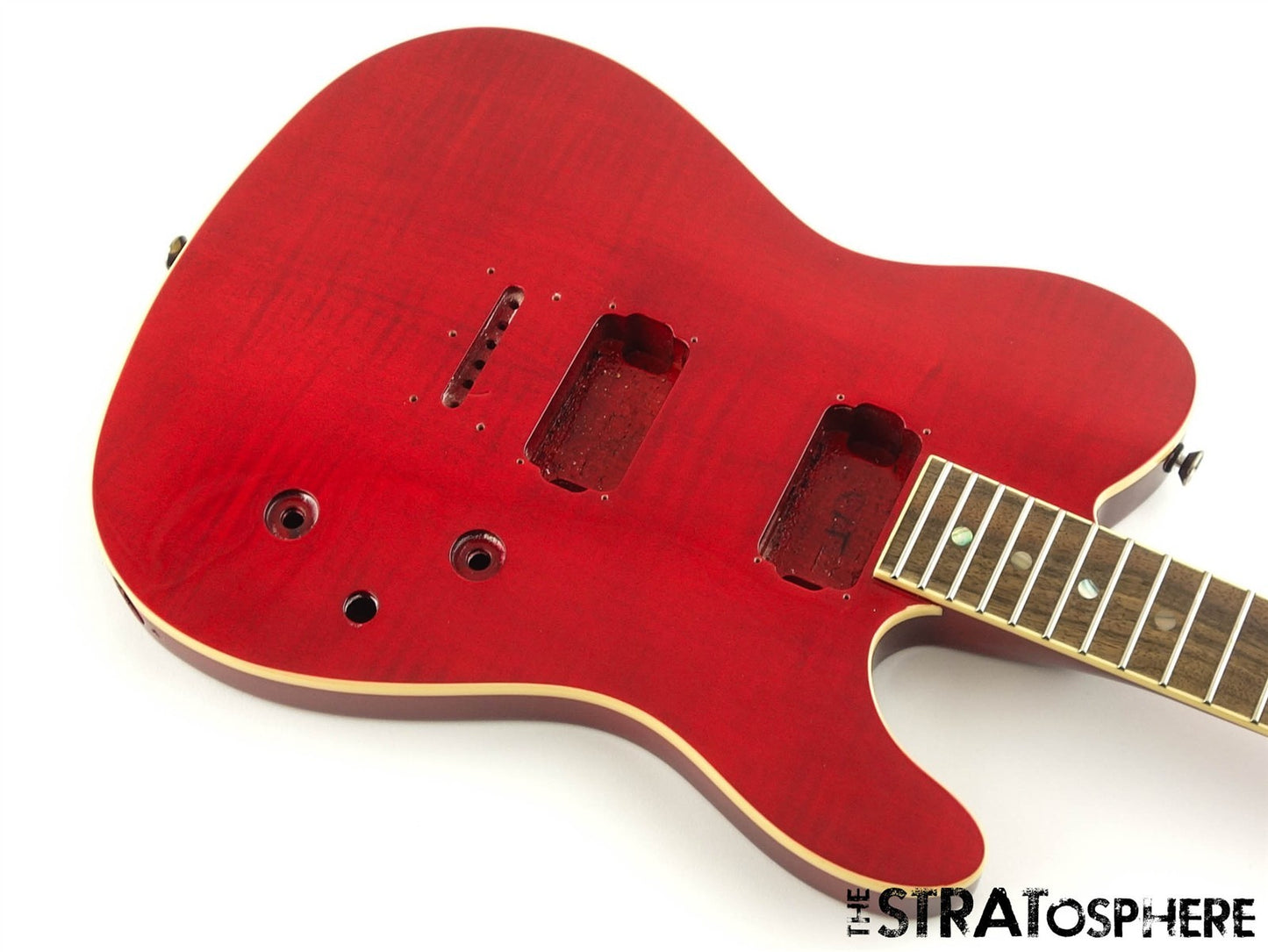 Fender Flame Maple Top Telecaster Tele BODY & NECK, FMT Set Neck CRT Crimson Red