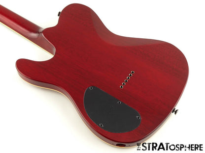 Fender Flame Maple Top Telecaster Tele BODY & NECK, FMT Set Neck CRT Crimson Red