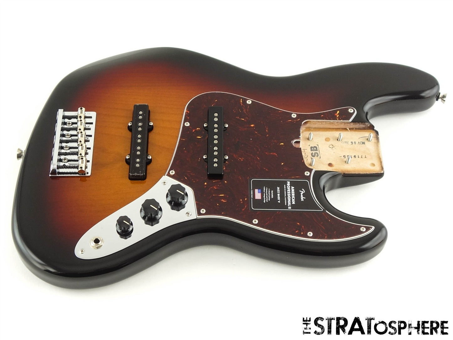 Fender American Professional II Jazz V 5 String Bass LOADED BODY 3TS