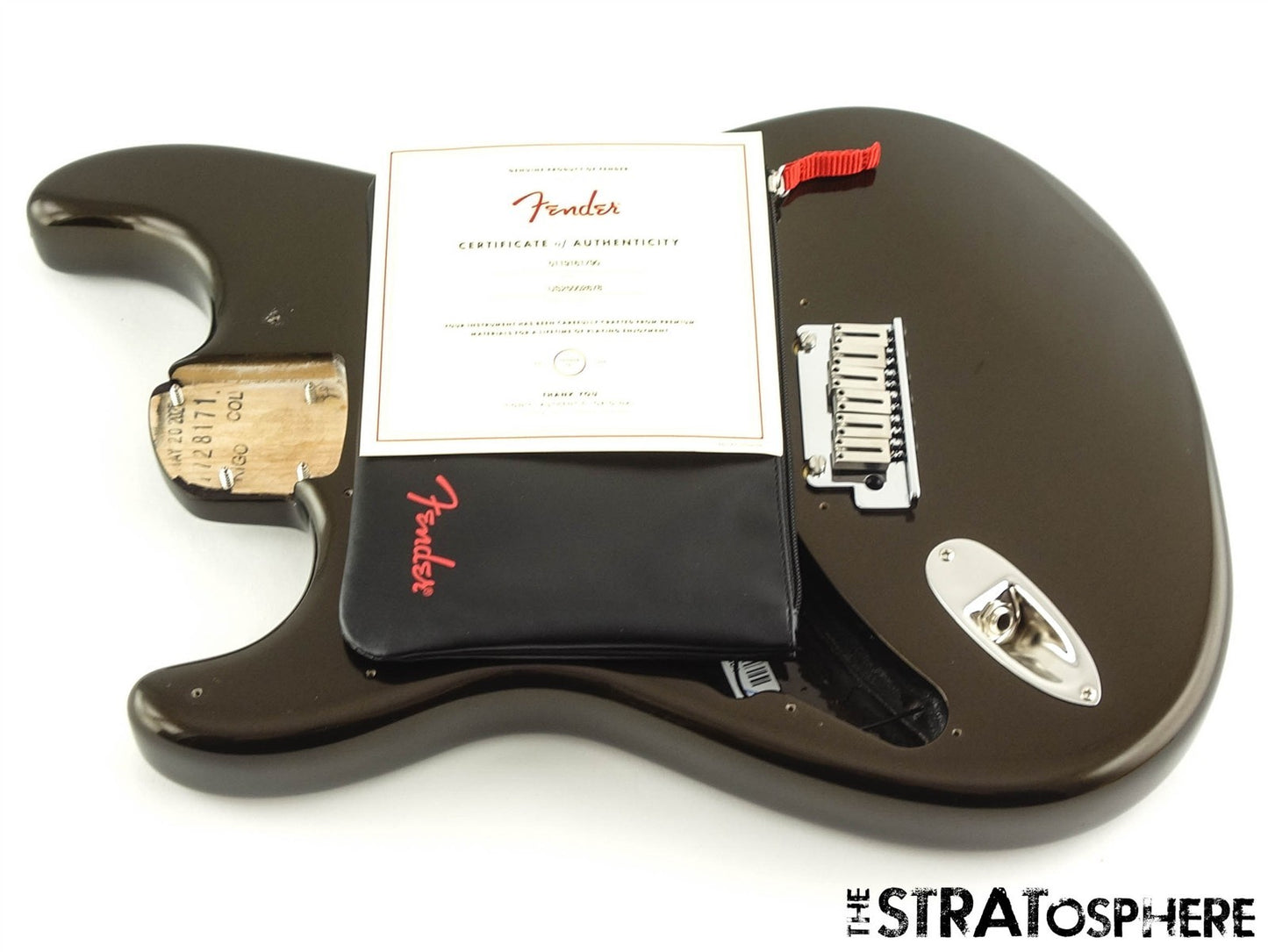 LEFTY Fender American Ultra II Stratocaster Strat, BODY + HARDWARE Texas Tea