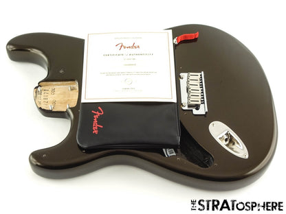 LEFTY Fender American Ultra II Stratocaster Strat, BODY + HARDWARE Texas Tea