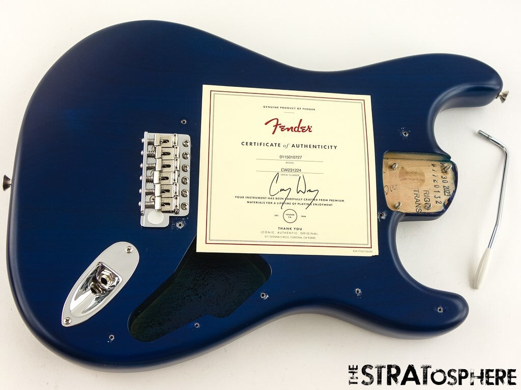 Fender Cory Wong Stratocaster Strat BODY & HARDWARE USA Lacquer Sapphire Blue