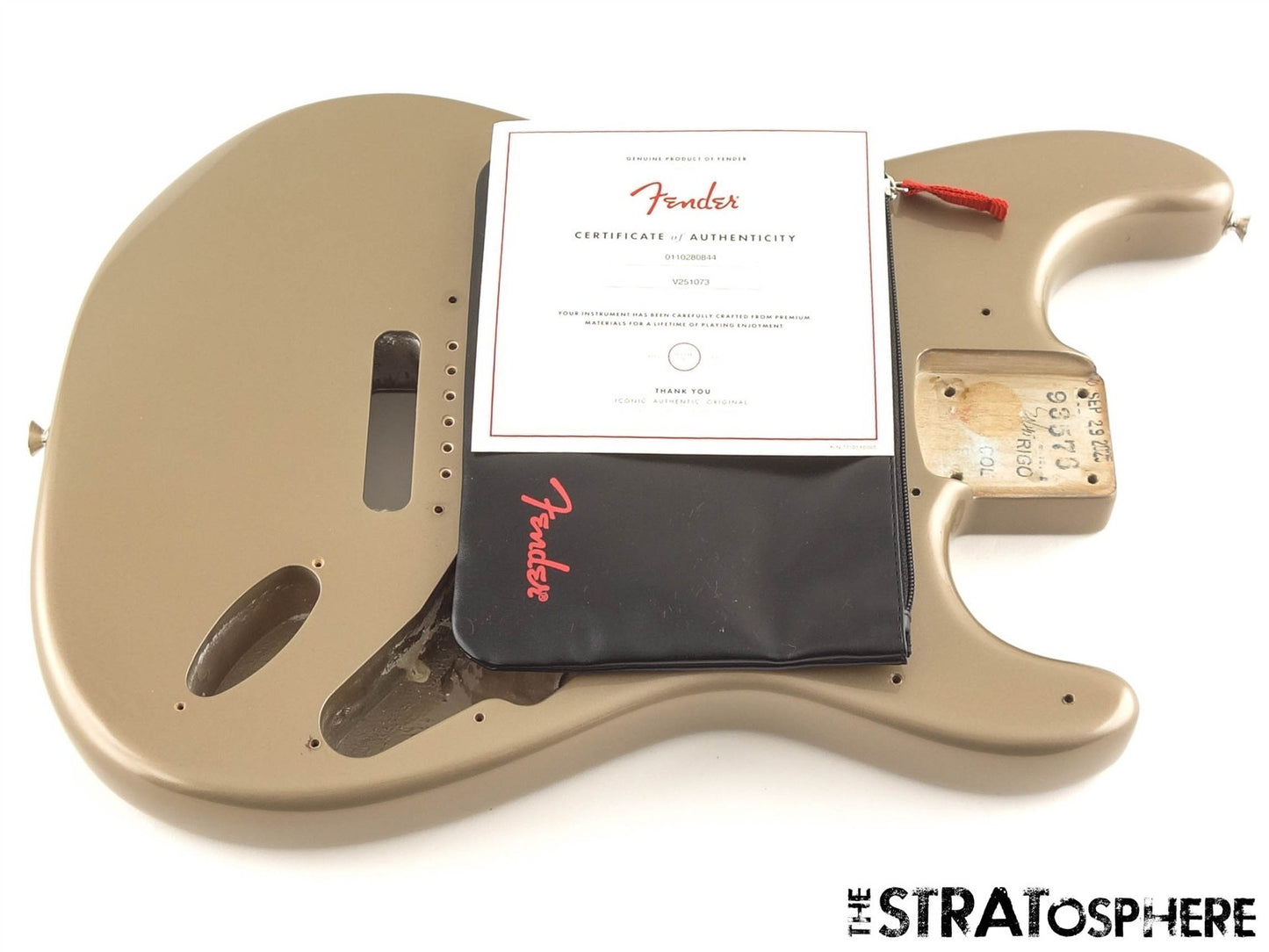Fender AV II American Vintage 1965 Strat BODY Nitro Alder Shoreline Gold