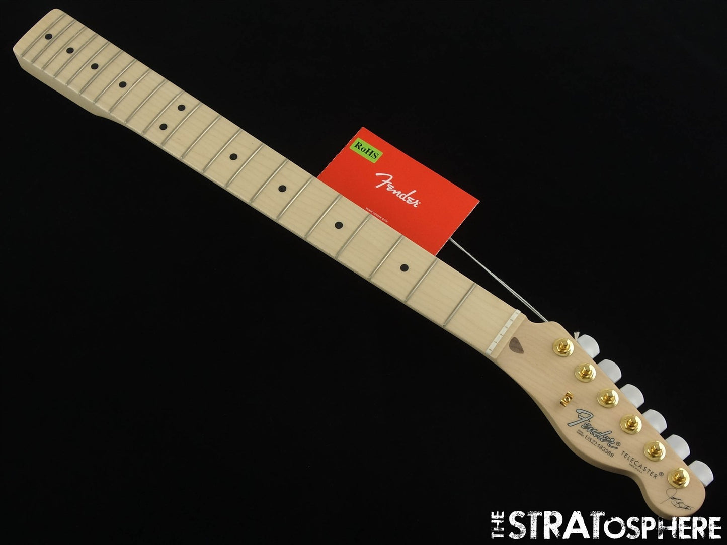 USA Fender JAMES BURTON Telecaster Tele NECK + TUNERS Maple, Satin 60s ''U'' Shape