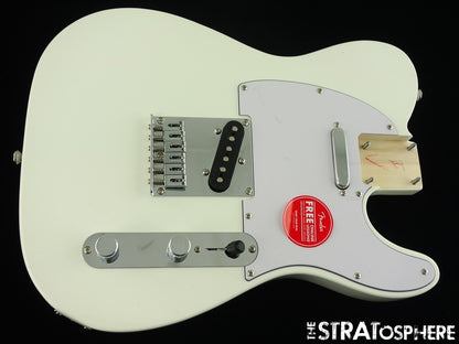 Fender Squier Affinity Series Telecaster Tele LOADED BODY Olympic White.